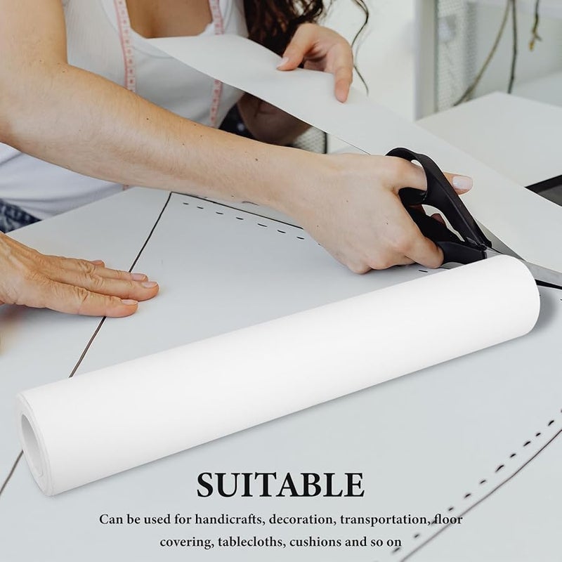 White Kraft Paper Roll 0.45X30M For Crafts Wrapping Moving And Art Projects - Image 5